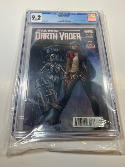 DARTH VADER #3 - 2015 CGC GRADE 9.2 - 1ST APP OF DOCTOR CHELLI APHRA, TRIPL