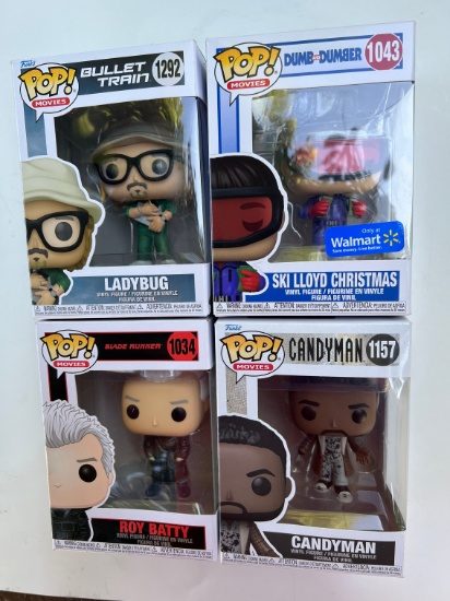 FUNKO POPS - MOVIES ASSORTED - BULLET TRAIN, CANDYMAN, BLADE RUNNER, DUMB/D