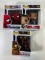 SPIDERMAN FUNKOS ASSORTED - (1) ZOMBIE HUNTER SPIDEY, (1) MOLTEN MAN (1) MJ