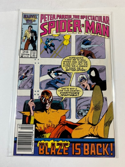 PETER PARKER. THE SPECTACULAR SPIDER-MAN #123 - NEWSTAND