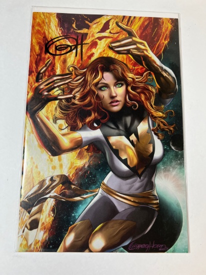 PHOENIX "RESURRECTION" #1 - GREG HORN SIGNATURE - COMICXPOSURE VIRGIN VARIA