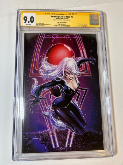 AMAZING SPIDER-MAN #1 - MARVEL 18' - CGC SIGNATURE SERIES 9.0 - CLAYTON CRA