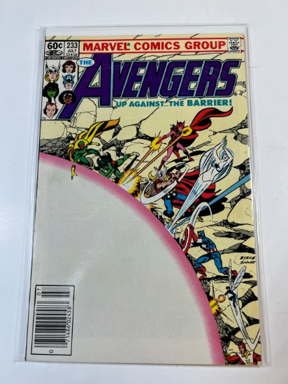 THE AVENGERS #233 - MARVEL 83' - "UP AGAINST THE BARRIER" NEWSTAND