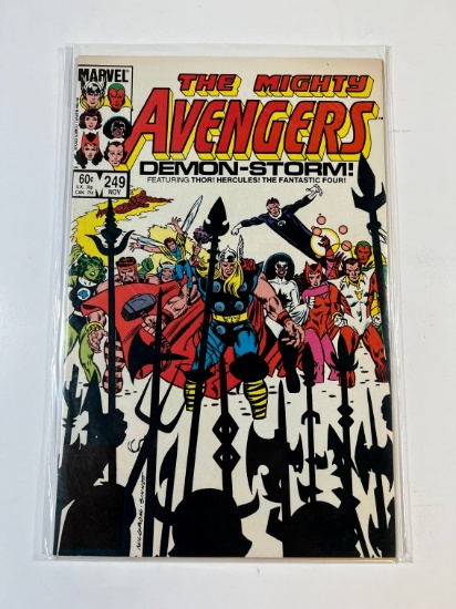 THE MIGHTY AVENGERS #249 - MARVEL 84' - "DEMON-STORM" - FEAT THOR, HERCULES