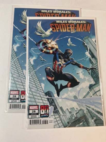 MILES" MORALES SPIDERMAN #28 VARIANT - 80 YEARS MARVEL