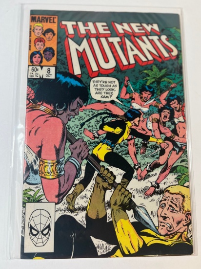 THE NEW MUTANTS #8 - MARVEL (1ST ORIGIN OF MAGMA)