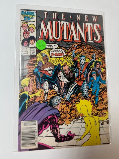 THE NEW MUTANTS #46 - MARVEL "CLEAR OUT KIDS…" NEWSTAND - MARK JEWELERS INS