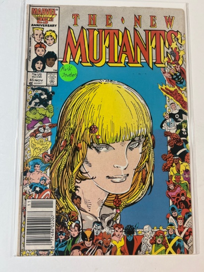 THE NEW MUTANTS #45 - MARVEL NEWSTAND - MARK JEWELERS INSERT