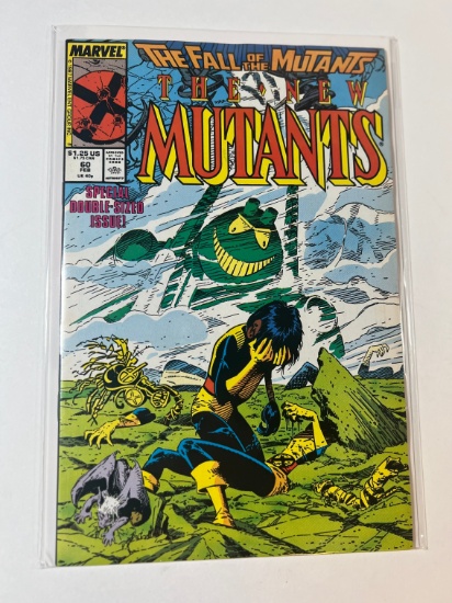 THE NEW MUTANTS #60 - "THE FALL OF THE MUTANTS" - DOUBLE SIZED