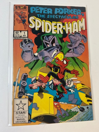 PETER PORKER. THE SPECTACULAR SPIDER-HAM #1 - MARVEL "STAR COMICS" 85'