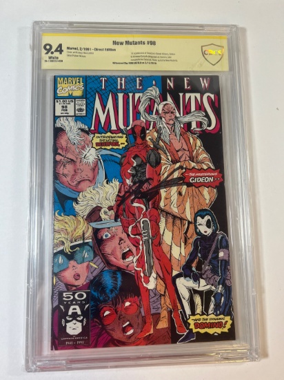 THE NEW MUTANTS #98 - MARVEL 91' - CBCS SIGNATURE 9.4 - BY ROB LIEFELD 19'