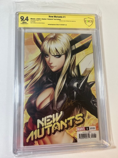 NEW MUTANTS #1 - MARVEL 20' - CBCS SIG 9.4 - BY STANLEY "ARTGERM" LAU VARIA