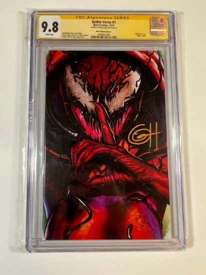 SPIDER-VERSE #1 - MARVEL 19' - CGC SIGNATURE SERIES 9.8 - GREG HORN 19' - H