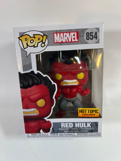 RED HULK FUNKO POP - #854 HOT TOPIC EXCLUSIVE
