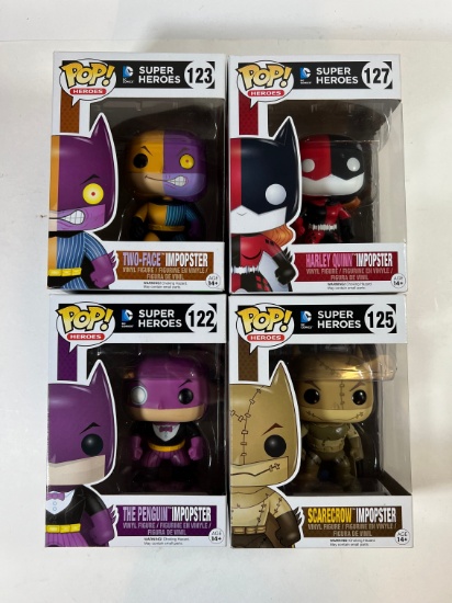 DC SUPERHEROS FUNKO POPS ASSORTED - IMPOSTER VILLANS (PENGUIN, TWOFACE, SCA