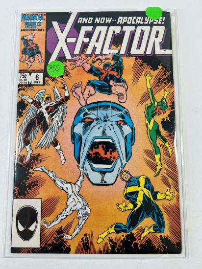 X-FACTOR #6 - MARVEL 86' - (FIRST FULL APOCALYPSE, 2ND STINGER & ALLIANCE O