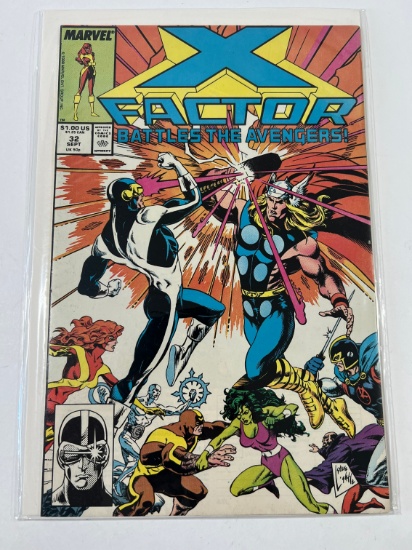 X-FACTOR #32 - MARVEL 88' - "BATTLES THE AVENGERS"