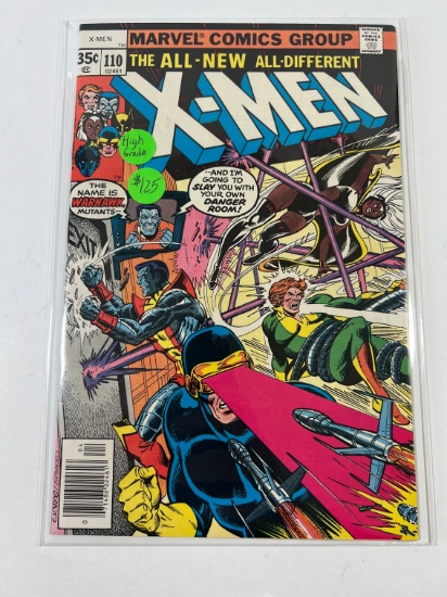 X-MEN #110 - MARVEL NEWSTAND - (PHOENIX JOINS XMEN, WARHAWK 1ST APP)
