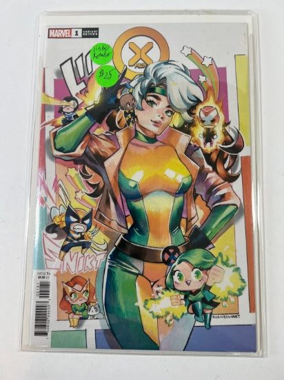 X-MEN #1 VARIANT COVER - MARVEL 1 IN 50 RETAILER - RAINBOWART