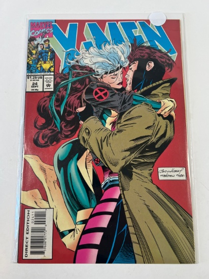 X-MEN #24 - MARVEL 93' - ROGUE/GAMBIT KISS