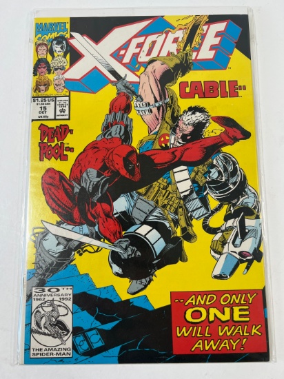 X-FORCE "DEAD-POOL, CABLE" - #15 - DEADPOOL & CRULE APP - SUNSPOT JOINS XFO