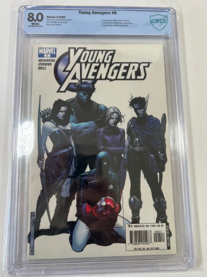 YOUNG AVENGERS #6 - MARVEL 05' - CBCS GRADE 8.0 - (1ST APP OF BILLY KAPLAN