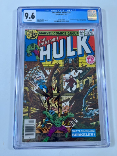 INCREDIBLE HULK #234 - MARVEL 79' - CGC GRADE 9.6 - MARVEL MAN CHANGES TO Q