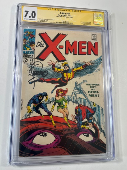 X-MEN #49 - MAVEL 68' - CGC SIGNATURE GRADE 7.0 - SIGNED JIM STERANKO 18' -