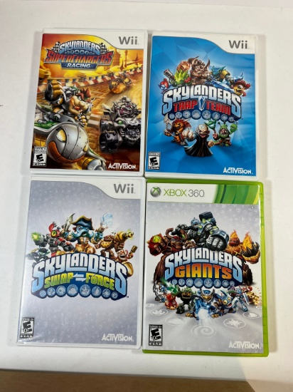 NINTENDO WII SKYLANDERS ASSORTED VIDEO GAMES
