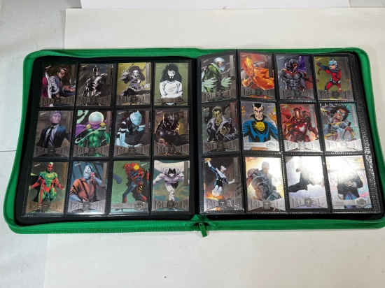 MARVEL CARDS ASSORTED - UPPERDECK ALLURE, METAL, WEISS, & MORE (BINDER NOT