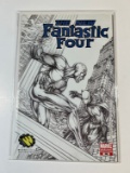 THE NEW FANTASTIC FOUR #546 VARIANT EDITION - MICHAEL TURNER BW (WIZARD WOR