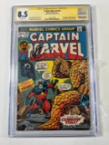 CAPTAIN MARVEL #26 - CGC SIGNATURE GRADE 8.5 - SIGNED JIM STARLIN 18' - (TH