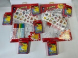 LOT - POKEMON ROSEART (VINTAGE 1997) CRAYONS, PLUS COLOR/STICKER SETS