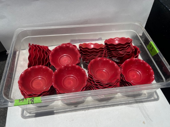 GESSNER PRODUCTIONS #0346 SMALL BOWLS - RED
