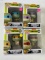 NINJA TURTLES FUNKO POPS - LEO, DONNY, MIKEY, RAPH