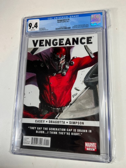 VENGEANCE #1 - MARVEL COMICS 11' - CGC GRADE 9.4 - 1ST APP OF ULITMATE NULL