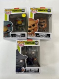 NINJA TURTLES FUNKO POPS - SUPER SHREDDER, TOKKA, RAHZAR