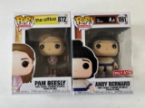 THE OFFICE FUNKO POPS - PAM BEESLY, ANDY BERNARD TARGET EXCLUSIVE