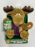 ORIGINAL PLUSH DEER GRANDMA GOT RUN OVER BY A REINDEER (NEEDS BATTERY)