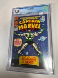 CAPTAIN MARVEL #1 - MARVEL 68' - CGC GRADE 7.5 - SOTRY CONTINUED FROM MARVE