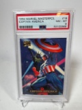 1994 MARVEL MASTERPIECES CAPTAIN AMERICA - PSA NM/MT 8