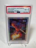 1994 MARVEL MASTERPIECES IRON HOLFOIL - SILVER - PSA NM/MT 8