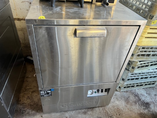 CHAMPION STAINLESS STEEL COMMERCIAL DISH WASHER #UH-150B - SINGLE PHASE