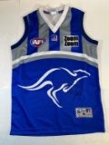 SIGNED - AFL KANGAROOS RUSSELL ATHLETICS JERSEY - (SIGNED BY #23) SIZE M