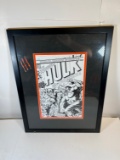 FRAMED ORIGINAL ART (SIGNED BY HERB TRIMPE)) THE INCREDIBLE HULK #181 AND NOW THE WORLVERINE!