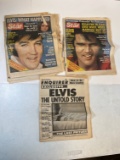 LOT - 1977 ELVIS PRESLEY COVER NEWPAPERS - THE STAR, ENQUIRER