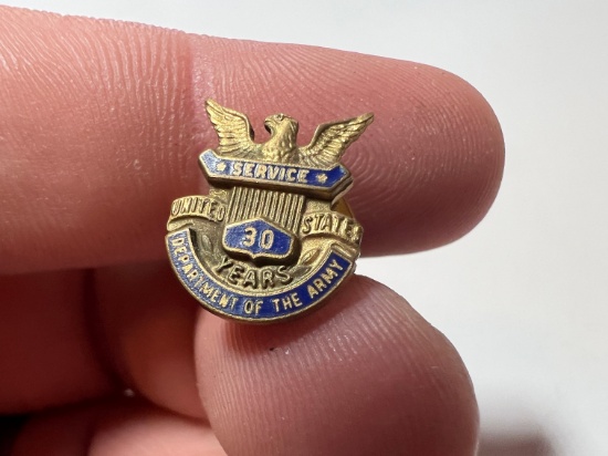 SERVICE - DEPARTMENT OF THE ARMY PIN - 30 YEARS US