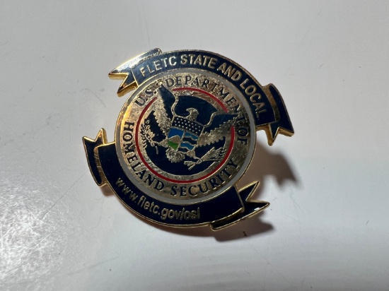 FLETC STATE AND LOCAL - US DEPARTMENT OF HOMELAND SECURITY - PIN