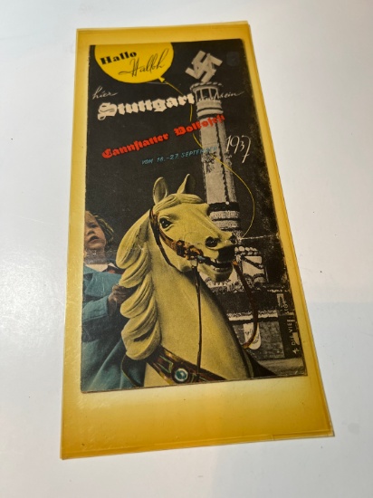 1937 STUTTGART "VOM 18-27 SEPTEMBER" (NAZI SYMBOLS)