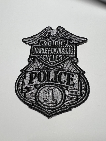 HARLEY DAVIDSON MOTORCYCLES POLICE 1 PATCH